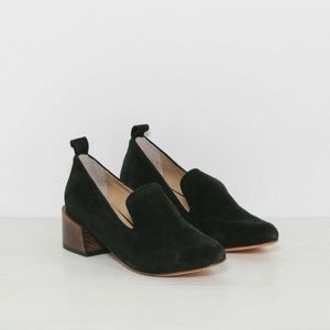 Mari Giudicelli Gavea Loafers Size 38 Black Suede